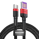 Кабель USB  Baseus  CATKLF-G91 Черный/Красный 1M