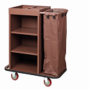 Тележка для горничных (коричневая)