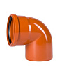 Отвод ПВХ для наружной канализации 87° Ду 200 OSTENDORF