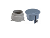 Напольная коробка 3 модуля c монтажной коробкой (без механизмов)