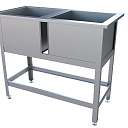 Ванна моечная 2 секционная 1100*600 Metall Art