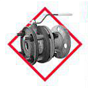 Кран шаровой LD Стриж 050.016.П/П.02.Zn под задвижку 5,5 кг