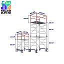 Строительные леса на колёсах с паддоном для фасадных внутренних работ