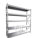 Стеллаж MS Pro Z 2500х2400х600 (5 ярусов с секционным настилом)