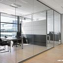 Стильные современные офисные стеклянные перегородки