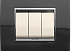 3М Рамка чёрная, выключатели 1Mx3 белые GEWISS,Италия