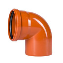 Отвод ПВХ для наружной канализации 87° Ду 160 OSTENDORF