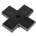 Магнитный SLIM X-коннектор, черный, трек (TEKLED), артикул 169-03718