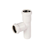 Тройник ПП для внутренней канализации 87° Ду 50х50 белый OSTENDORF