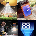 Портативный вентилятор на солнечной панели с зарядкой через USB