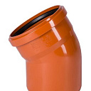 Отвод ПВХ для наружной канализации 30° Ду 160 OSTENDORF