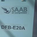 Винтовой компрессор DFB20A/10bar - 15kw BLOK HANBELL - assembled on the tank