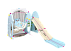 Детская горка с качелями для дома (цвет голубой)