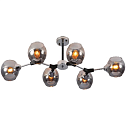 Люстра 52023 6xE27 CHROME+BLACK (TEKAVIZE) 159-17696