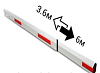 Стрела телескопическа для шлагбаума 3,6-6 метров