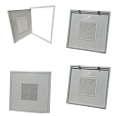 Люк потолочный вентиляционный (металлический лист) 30*30