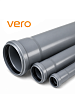 VERO — Труба канализационная ПВХ (160 мм х 2.0 м)