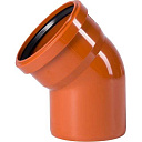 Отвод ПВХ наруж. канал. Ду 160х45* OSTENDORF