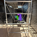 Оцинкованные строительные леса с настилом, труба 40×2.2мм