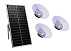 LED cветильник РСП 100Вт на солнечных панеляx 3х-комплектный