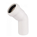 Отвод ПП для внутренней канализации 45° Ду 50 белый OSTENDORF
