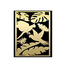 Настенное металлическое панно "Экзотические птицы"