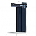 Двери кабины лифта 900*2000 с левосторонним открыванием