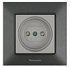 Розетка силовая Panasonic Karre Plus & Arkedia Slim одинарная, скрытая