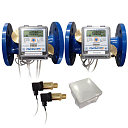 Общедомовый теплосчетчик Ду50 RS-485 + 2 имп. входа, qp=35 м3/ч, 2 датчика давления, 150°C