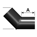 Отвод сварной 45 градусов 110Х6,3