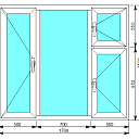 Окно-8_1 ПВХ 6000