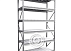 Стеллаж MS Pro Z 2500х1500х600 (6 ярусов с секционным настилом)
