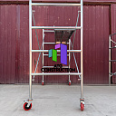 Леса строительные с настилом и колесами с тормозом, оцинкованные, Китай