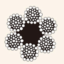 Канат стальной (6X36WS+FC) d-26 мм