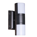 Светодиодный уличный настенный светильник LED F895A/2 6Wx2 BLACK 3000K (TEKLED) 183-03303