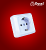 Розетка с заземлением Dusel 1 DU-27