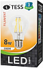 Лампа светодиодная филамент "TESS" A60 8 Вт E27  2700K