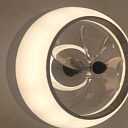 Светильник LED Fan Lamp LYF6864, белый+дерево, 36W, 3CCT, D500 (TEKLED), артикул 165-039064