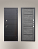 Входная дверь чикаго царга дуб шале графит с мдф панелями