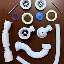 Сифон для ванны 652 (выпуск пластмассовый чашка)