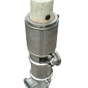 Клапан обратный с пневмоприводом  из пищевой нержавейки