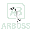 Смеситель для кухни с гибким изливом, 3 режима (ZEGOR KIT4-A064)