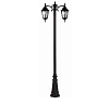 Парковый светильник RH056P2 H-2m MATT BLACK 2xE27 струбцины (TS) 258-15056