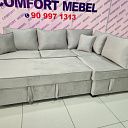 Комфортный угловой диван с выдвижным механизмом