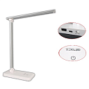 Светильник настольный LED PH376, 5W, 5V, 350 лм, серебристый, черный, 6000K, артикул 130-03608 / 130-03610