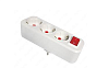 Mutlusan Колодка 3 гнезда с выкл. с/з
