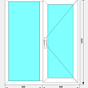 Окно-1_1 ПВХ 6000