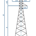 Опоры линий электропередачи УС110-7+9