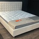 Двуспальная кровать "Corso-3" лофти лён
