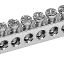 Шина PEN "земля-ноль" 6х9мм 8/2 (8групп/креп по краям) ИЭК